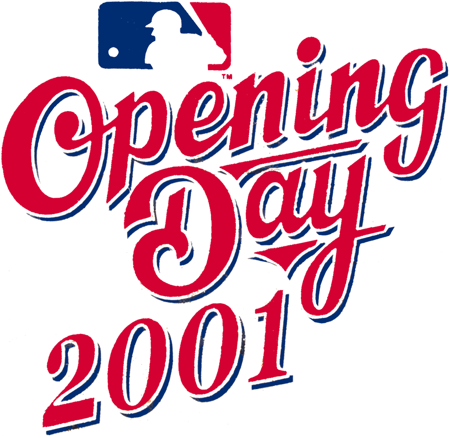 MLB Opening Day 2001 Logo vinyl decal